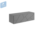 Тумба МК Стиль ГРАНЖ ТМ-004 серый шифер/графи..