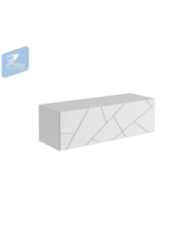 Тумба МК Стиль ГРАНЖ ТМ-004 белый/ белый софт