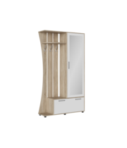 Прихожая МК Стиль ДОМИНО-4 (У) ЛДСП дуб сонома светлый/белый