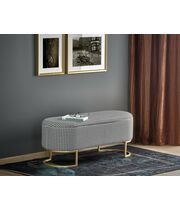 Скамья HALMAR HARMONY черный/белый/золотой