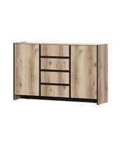 Комод SV-МЕБЕЛЬ (МС Прага К) Серия 3 Дуб делано/Дуб венге, 4 ящ. 2 ств.