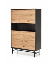 Комод HALMAR MURANO KM-3 дуб артизан/черный