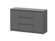 Комод NN Мебель (МС Денвер К) Графит серый (с..