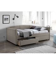 Кровать SIGNAL LANTA tap. 228 бежевый/черный, 90/200