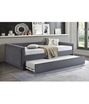 Кровать SIGNAL ELMO Velvet Bluvel 14 темно-серый/черный, 120/200