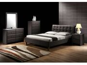 Кровать HALMAR SAMARA черный, 160/200..