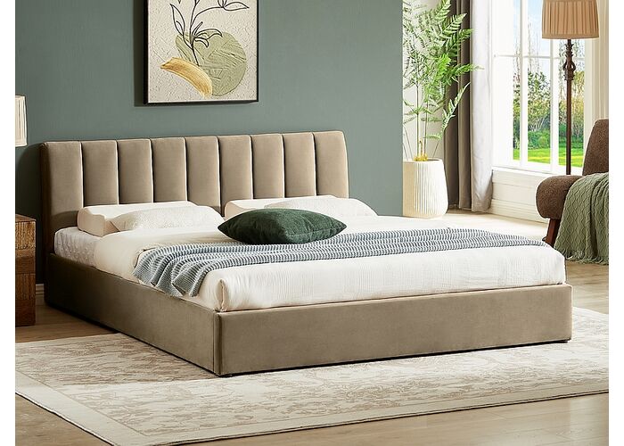 Кровать SIGNAL MONTREAL Velvet Bluvel 28 бежевый, 160/200