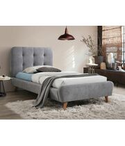 Кровать SIGNAL TIFFANY tap. 57 серый/дуб 90/200