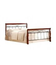 Кровать HALMAR VERONICA античная черешня/черный, 160/200