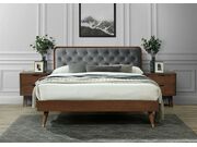 Кровать HALMAR CASSIDY серый/орех, 140/200..