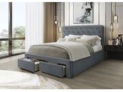 Кровать HALMAR MARISOL серый, 160/200..