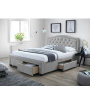 Кровать SIGNAL ELECTRA tap. 76 серый, 160/200