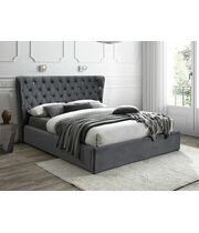 Кровать SIGNAL CARVEN Velvet Bluvel 14 серый 160/200