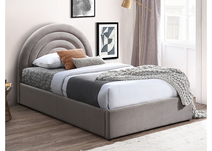 Кровать SIGNAL POLLY Velvet Bluvel 40 темно-бежевый, 120/200