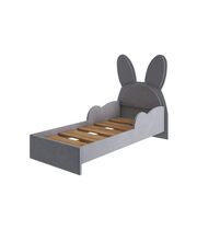 Кровать МК Стиль ДЖЕРСИ КР-002 ЗАЙКА (серый) Шиншилла серая/матовая Лайт Грей Софт