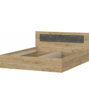 Кровать NN Мебель МСП 1 Дуб золотой/Камень темный 160/200, универсальная