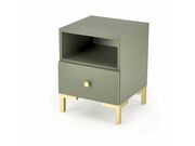 Тумба прикроватная HALMAR SILVIA зеленый/золо..