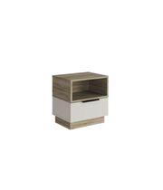 Тумба прикроватная МК Стиль БОХО ТМ-002 ЛДСП дуб крафт серый/кашемир