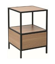 Тумбочка прикроватная SIGNAL GEO S дуб/черный