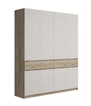 Шкаф МК Стиль БОСТОН ШК-004 ЛДСП дуб крафт серый/кашемир