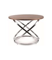 Стол журнальный SIGNAL EOS D орех/хром