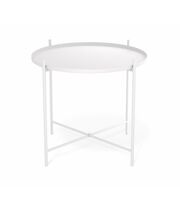 Стол журнальный Sheffilton SHT-CT8-2 артикул СЖ-124 белый муар