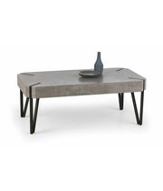 Стол журнальный HALMAR EMILY серый/черный, 110/60/42