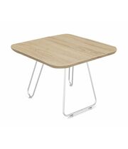 Стол журнальный Sheffilton SHT-S106/ЛДСП 60/60 хром лак/дуб сонома