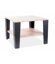 Стол журнальный SIGNAL QUADRA дуб вотан/черный, 67/67/50