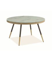 Стол журнальный SIGNAL VEGA B мраморный эффект/черный, 80/45