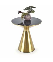 Стол журнальный HALMAR TRIBECA черный мрамор/золотой