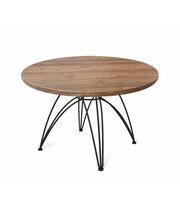 Стол журнальный Sheffilton SHT-S112/МДФ 70 артикул Сж-12 черный муар/светлый орех