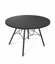 Стол журнальный Sheffilton SHT-S100/ЛДСП 60 артикул Сж-77 черный муар/камень пьетра гриджио черный