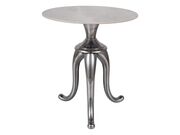 Стол журнальный SIGNAL SNAKE белый/серебряный..