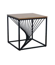 Стол журнальный SIGNAL ORION дуб/черный, 55/55/55