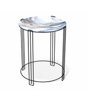 Стол журнальный Sheffilton SHT-CT53 млечный путь/черный муар