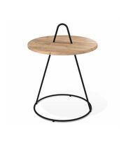 Стол журнальный Sheffilton SHT-CT36 артикул SHT-СЖ18 дуб тортуга/черный муар