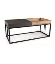 Стол журнальный SIGNAL LUNARIA дуб артизан/антрацит/черный мат 110/50