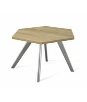 Стол журнальный Sheffilton SHT-S39/ЛДСП 60 серый/дуб песочный