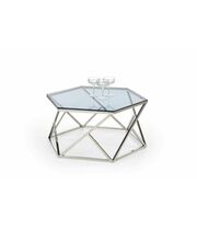 Стол журнальный HALMAR CRISTINA дымчатый/хром, 80/70/30