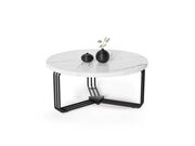 Стол журнальный HALMAR ANTICA белый мрамор/че..