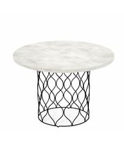 Стол журнальный Sheffilton SHT-TU49/TT 60 ЛДСП артикул Сж-121 черный муар/хромикс белый