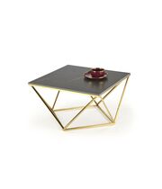 Стол журнальный HALMAR FELICIA черный мрамор/золотой