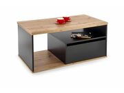 Стол журнальный HALMAR PANTERA дуб вотан/черн..