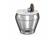 Стол журнальный HALMAR ADRIANNA белый мрамор/..