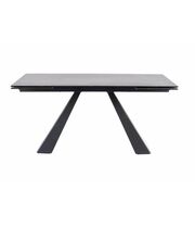 Стол обеденный SIGNAL SALVADORE Ceramic II серый/черный мат, 120-180/80/76