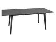 Стол обеденный SIGNAL RENE серый мрамор/черны..