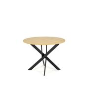 Стол обеденный HALMAR EDGAR дуб золотой/черный, 100/76