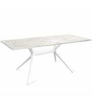 Стол Sheffilton SHT-TU30-2/140/80 ЛДСП белый/хромикс белый