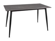 Стол обеденный SIGNAL RION серый лак/черный, ..